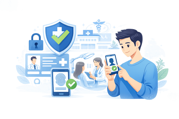 본인확인 일러스트